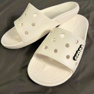 Crocs White Slides